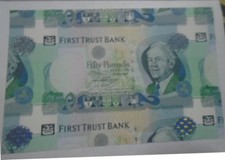IRELAND NORTHERN, First Trust Bank, P 138b XXL SPECIMEN £50, 2009, AU-UNC