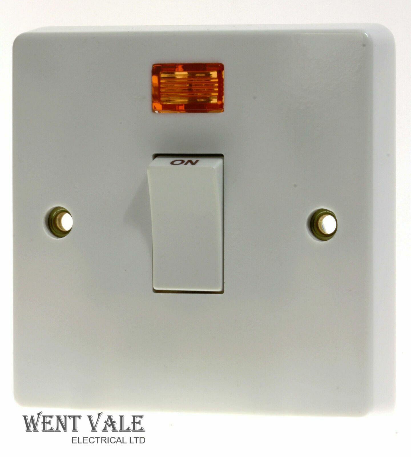 Crabtree Capital Series 4000 - 4013/3 - 32a D/Pole Switch + Flex Outlet + Neon