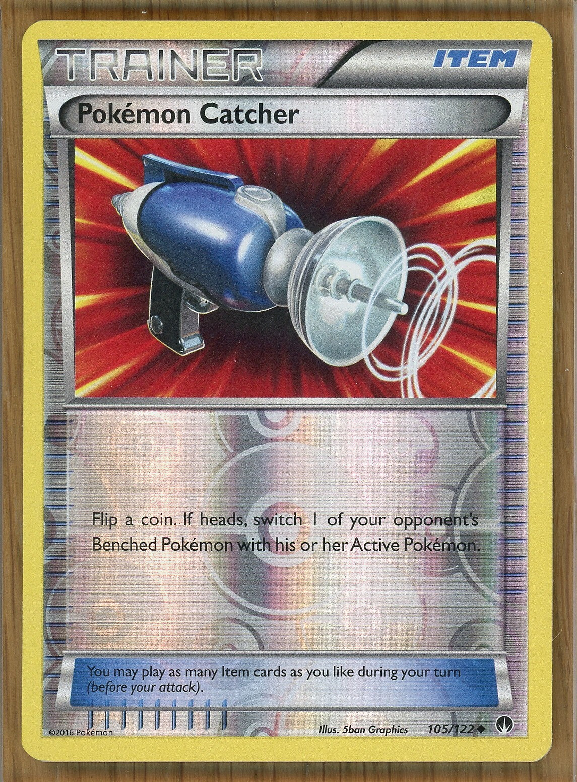 Pokemon Catcher - 105/122 ~ Reverse Holo ~ XY  BreakPoint ~ Near Mint!!