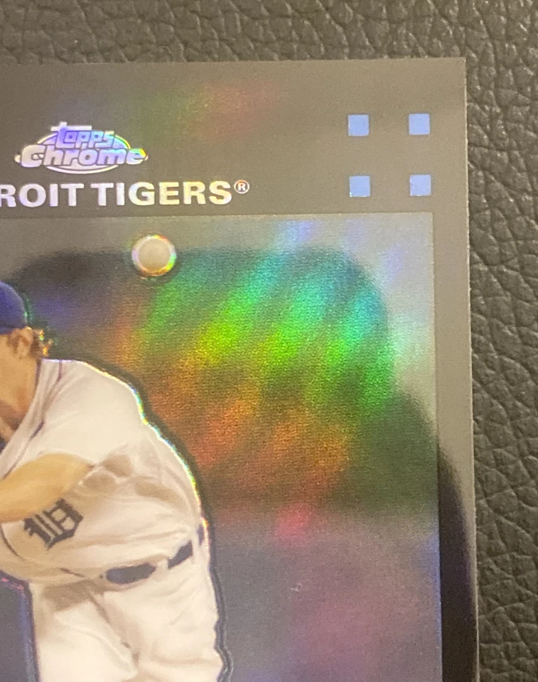 2007 Topps Chrome ANDREW MILLER RC Rookie REFRACTOR  Tigers - Image 4 of 4