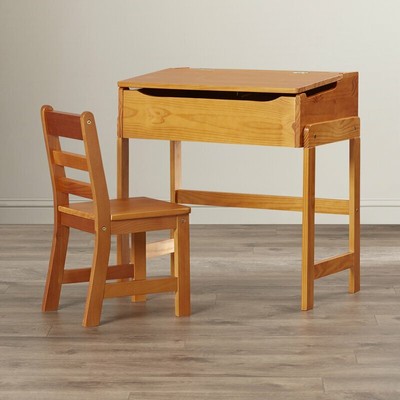 25 Inch Writing Desk Chair Slanted Desktop 60 Pounds Weight