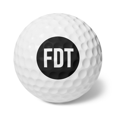FDT Golf Balls Set of 6 Fun F Donald Trump Golf Balls