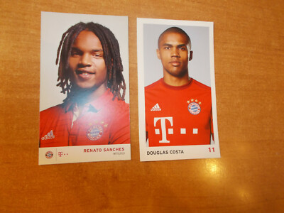 FC BAYERN MÜNCHEN / SAMMELKARTEN / RENATO SANCHES + DOUGLAS COSTA