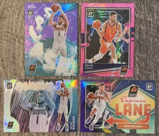 2020-21 Devin Booker Lot of 4 Optic Silver Pink Raining 3s Splash Express Lane