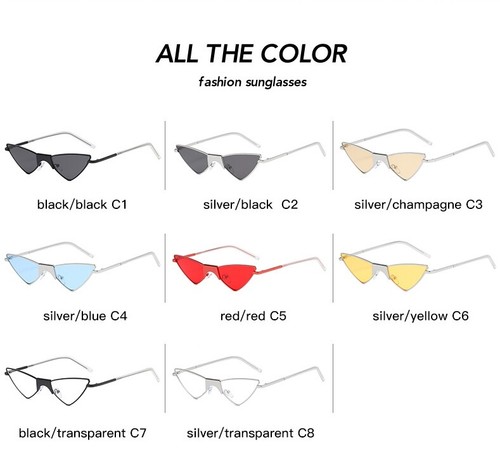 Francci Cosplay Glasses Personality Metal Triangle Sunglasses Female and Male - Picture 5 of 22