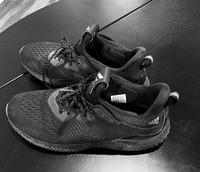 Men's Adidas Alphabounce GV8827 Athletic Shoe Sneakers Black Size