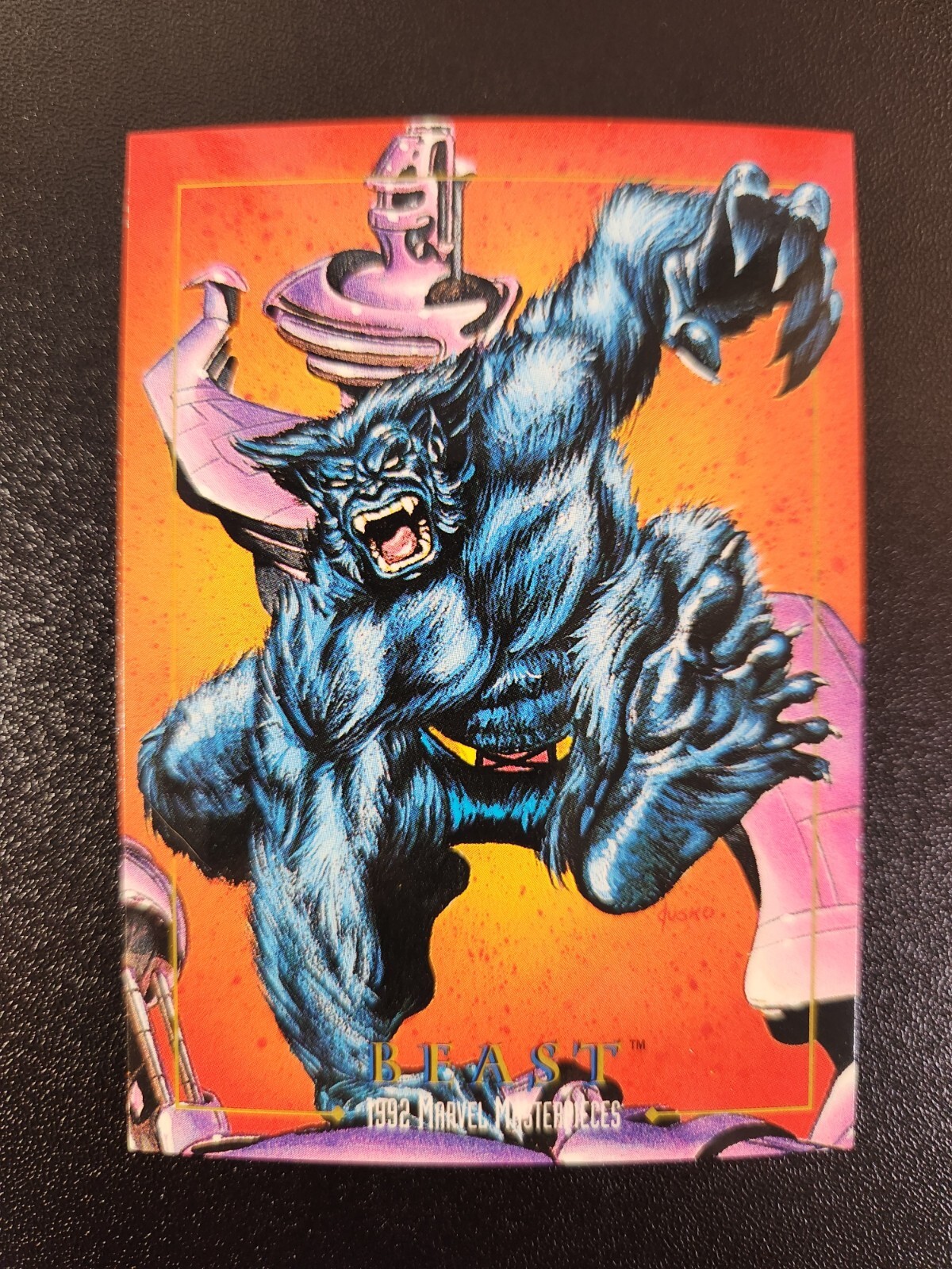 1992 SkyBox Marvel Masterpieces Beast #7 Base Card