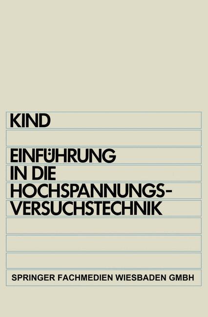 Thumbnail - Einführung In Die Hochspannungs-versuchstechnik | Buch | 9783528138059