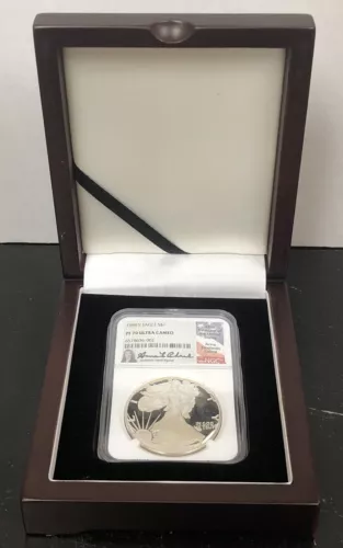 1989 S $1 American Silver Eagle NGC PF 70 Ultra Cameo -Anna Escobedo Cabral!