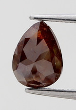 Loose Decorato Diamante Naturale 1.64TCW Rosso Marrone Mix Colore Pera