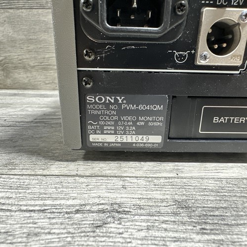 Sony PVM-6041QM 5" CRT Color Monitor - Untested L18 - Picture 4 of 5