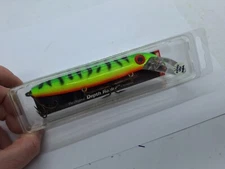 6" Joe Bucher Baby Depth Raider Pre Roi Fire Tiger NIP Crankbait Musky Lure
