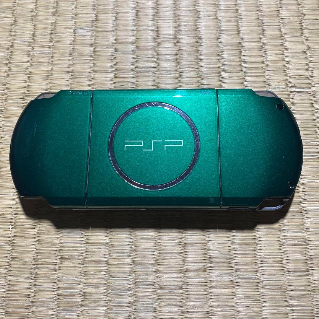 Playstation Portable Spirited Green PSP 3000SG Sony Limited Console F/S  used