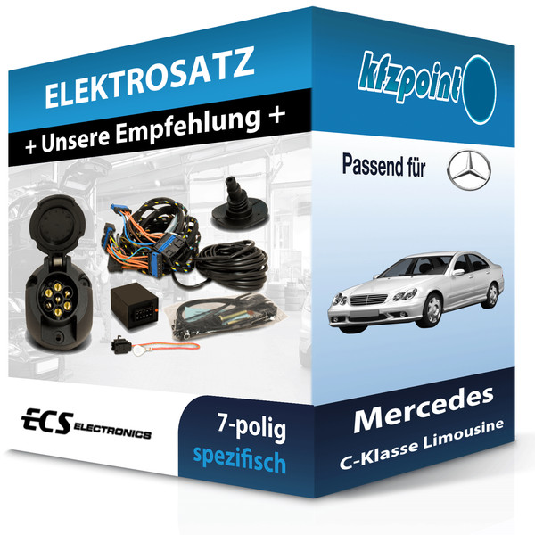ECS E-Satz 7Polig Fahrzeugspezifisch Passend für Mercedes C-Klasse Limousine PKW-image