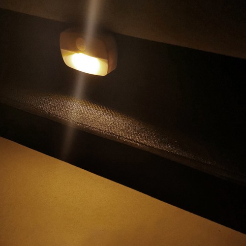 4 Motion Sensor Night Light LED Stick-On Stairs Bedroom Bathroom Hallway Cabinet - Picture 5 of 9