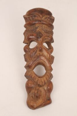 afrikanische Wandmaske Gesicht Handarbeit Holz Dekoration Wanddeko