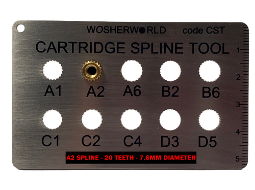 pipescenes555 DISC013-4 Ceramic Disc Tap Cartridge Valves 20 Teeth x 7.6mm PAIR - Picture 3 of 4
