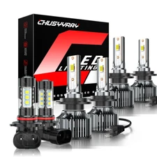 H7 H7 9145 WHITE LED Headlight Kit Fog Light Bulbs For Benz C350 C280 2006 2007