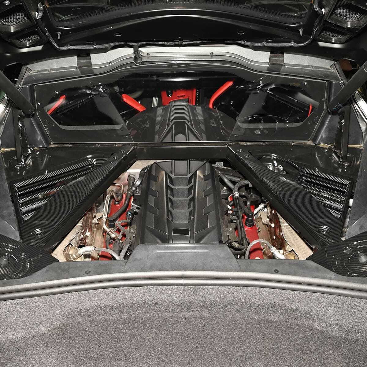 Rear Engine Bay Panel Guard Strut Tower Cover For Corvette C8 Z06 E-Ray ...
