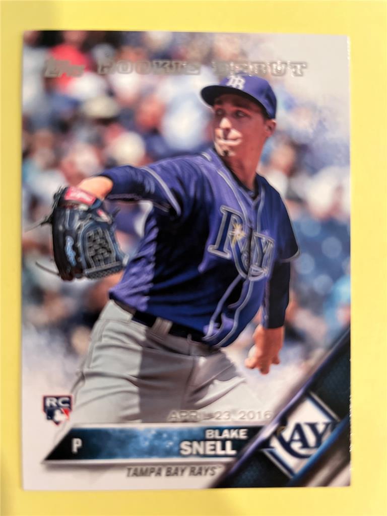2016 Topps Update #US40 Blake Snell Rookie Debut RC Rays | eBay