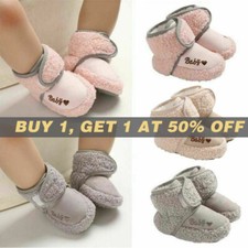 Winter Kids Baby Girls Boys Toddler Anti-slip Slippers Socks Warm Infant Shoes