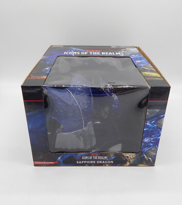 D &D Dungeons & Dragons Icons of the Realms Saphire Dragon NEU OVP RPG Miniatur