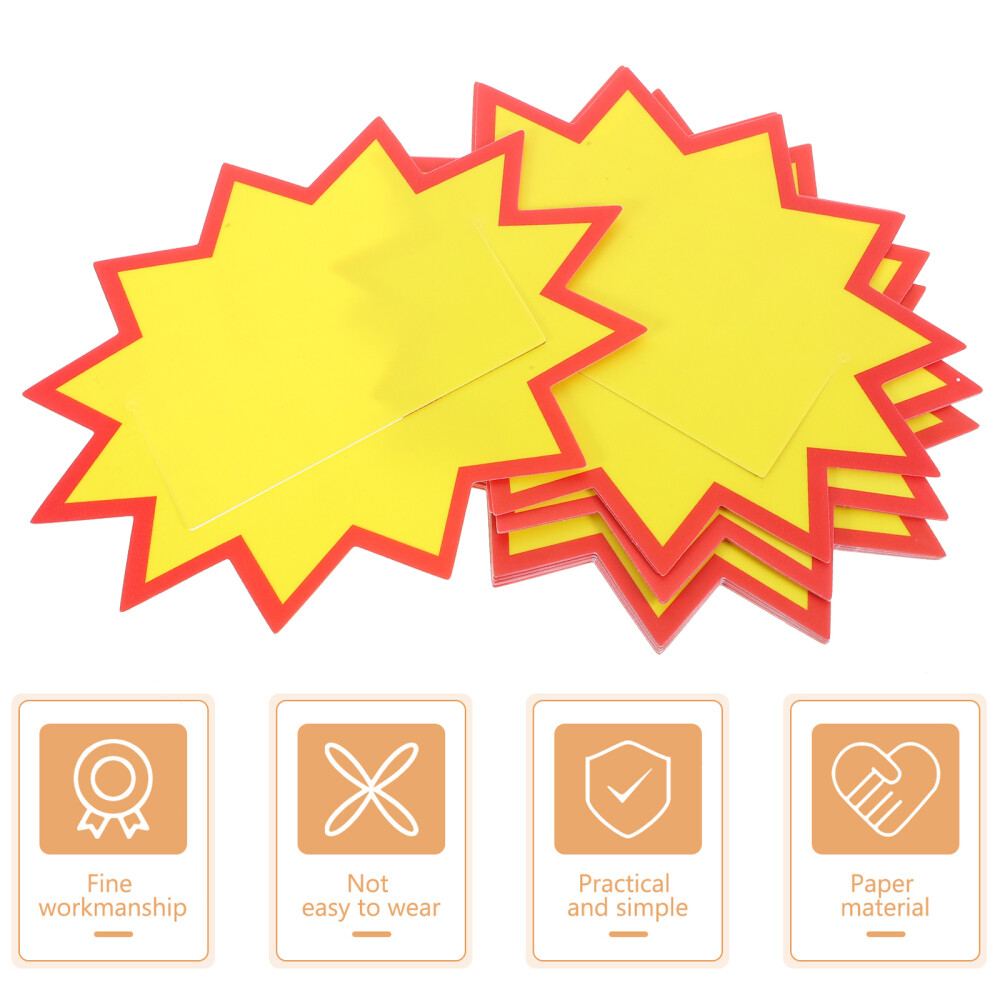 10Pcs Price Labels Supermarket Price Tags Retail Price Signs Paper