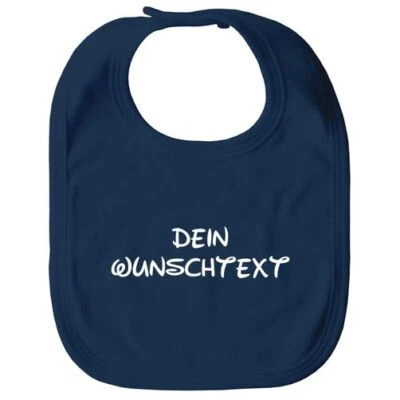 SPECIALME Baby Lätzchen groß Dein Wunschtext in 2 Zeilen Personalisierbar eigene Worte