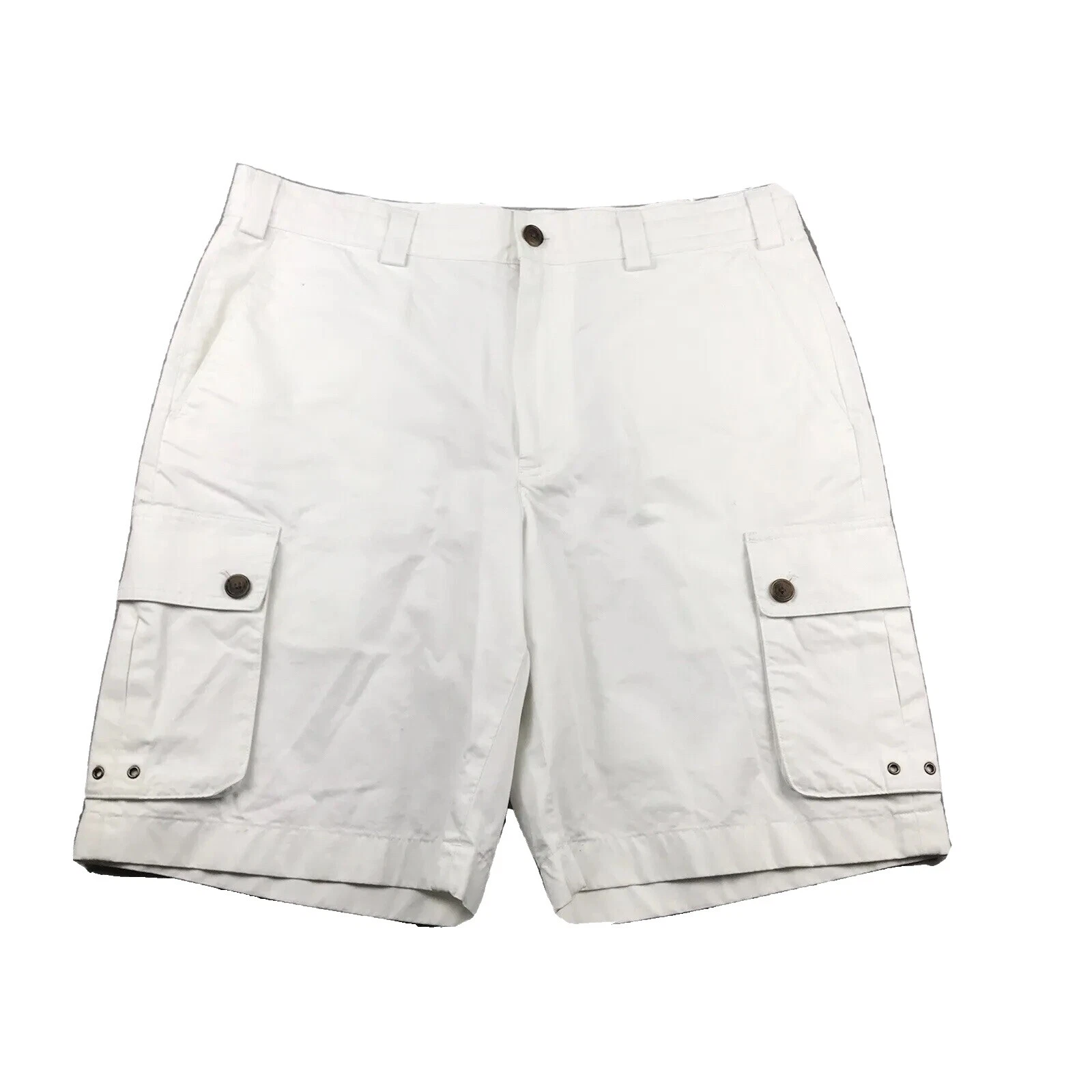 Pantalones cortos de algodón blanco Brooks Brothers para hombres
