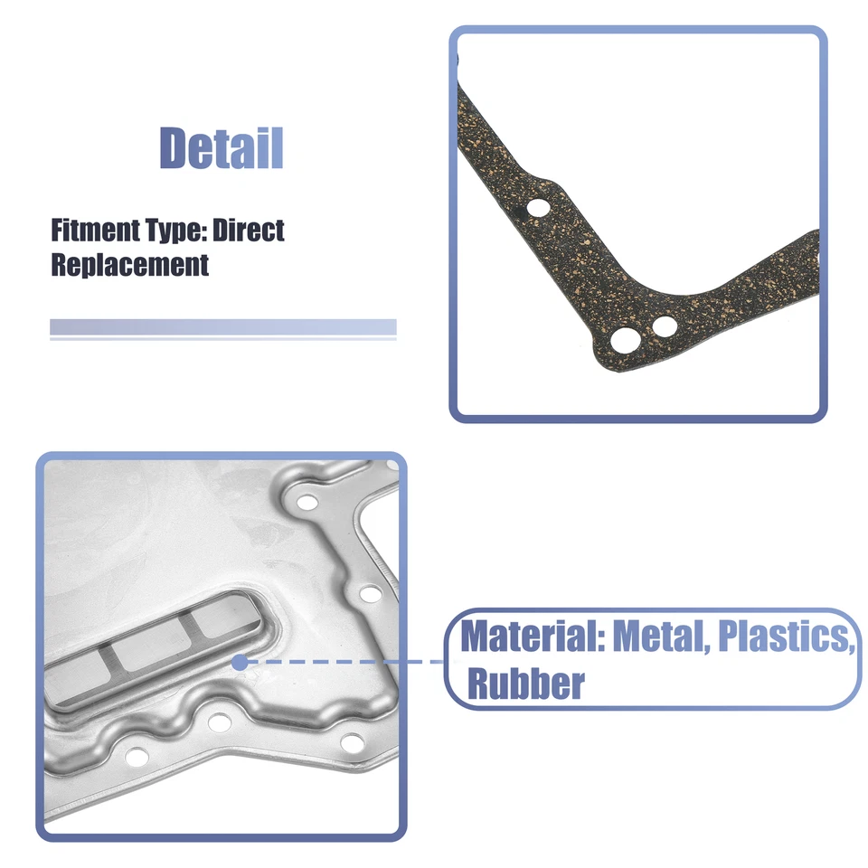  Paquete (1) Kit de junta de cárter de aceite de filtro de transmisión para Nissan para Infiniti Q50 Q60 Foto 4 de 4