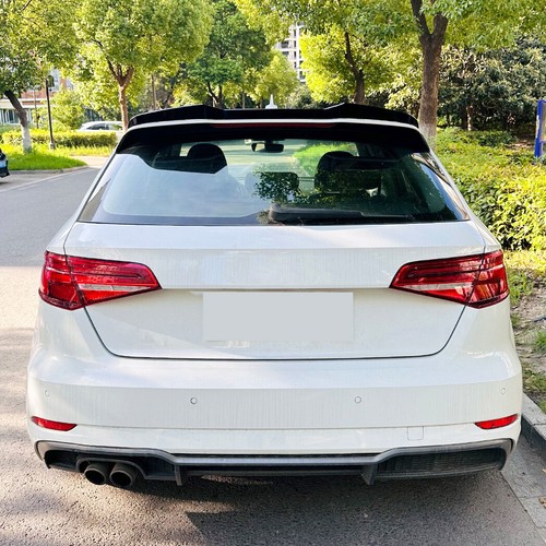 Alerón trasero labio alerón trasero negro para Audi A3 S-Line 8V Sportback 2014-2020 - Imagen 6 de 10