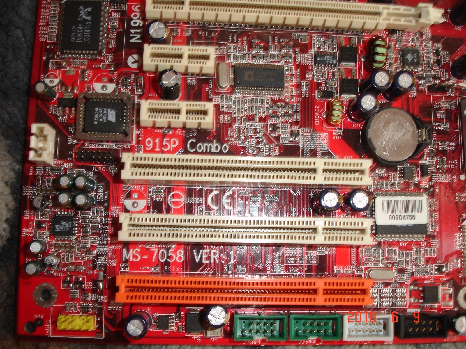 msi 915p combo-f ms-7058 audio