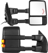 Pair Power Heated Tow Mirrors For 1999-2016 Ford F250 F350 F450 F550 Super Duty