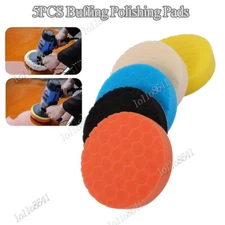 6" Car Buffing Pads Polishing for Drill Sponge Kit Waxing Foam Polisher 5PCS