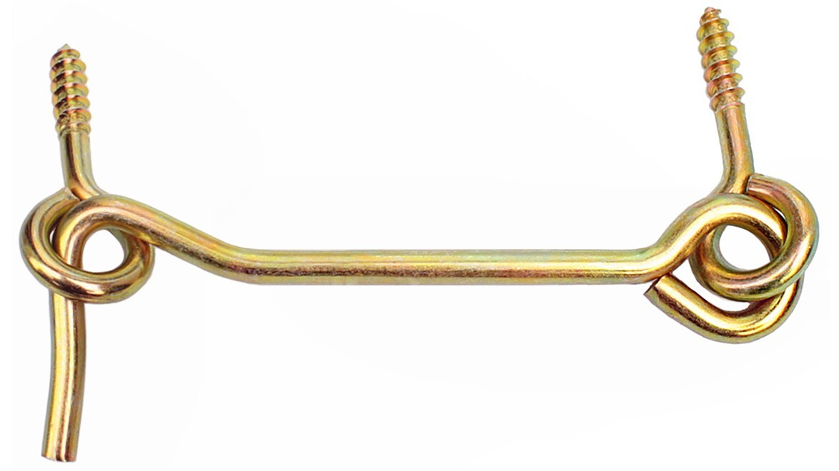 Storm Hook 300 Mm Ø 8 Mm For Screwing Gate Fastening Eye + Wood Thread.