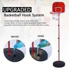 Height Adjustable Basketball Stand System Hoop Backboard Net Kit for Children‹