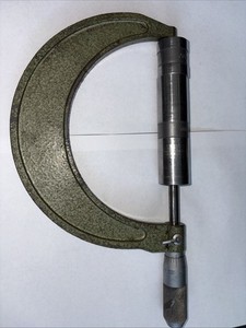 Vintage Fowler Helios Micrometer, 4-5” Range .0001 Friction Thimble W/ Lock