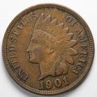 1901 Indian Head Penny Cent Extremely Fine (XF)