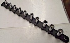 Kobalt Socket Rail Oem 10 Piece 14 Drive Sae 6 Point Socket Set K10sae Usa