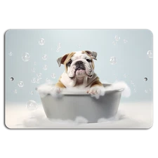 Bulldog Bubble Bath Bliss: Cute Canine Splash
