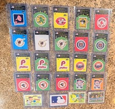 1979 Fleer Insert Team Stickers Lot of 46 - All Mint to Better - 3 Layer Cased