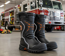 New Womens Thorogood 504-6389 Knockdown Structural Bunker Fire Fighter Boots