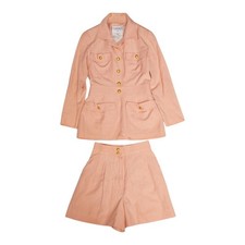 CHANEL COCO Mark Set includes a 4-pocket jacket and pants. Women  Used  