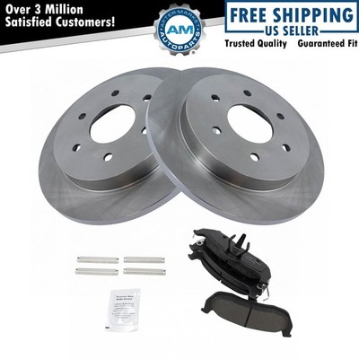 Rear Ceramic Brake Pad & Rotor Kit For Infiniti QX56 Armada Titan New