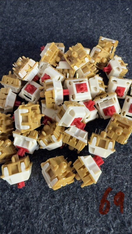 Strawberry Cheese Cake Switches for Mechanical Keyboard Switches x 69