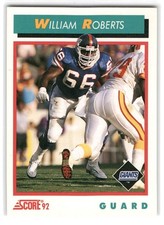 William Roberts 1992 Score FOOTBALL #448 New York Giants