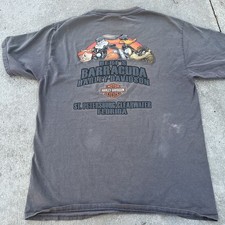 Harley Davidson Looney Tunes Crew T-Shirt M Black Lexington Taz Bugs Usa Y2K