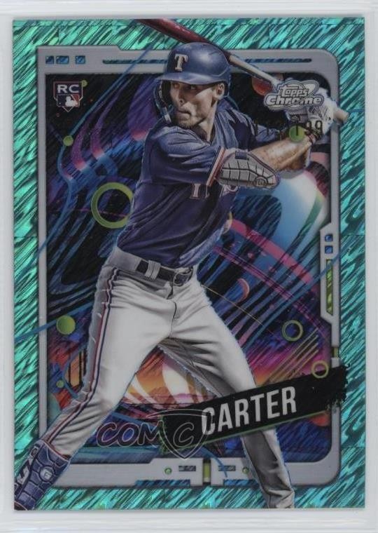 2024 Topps Cosmic Chrome Aqua Equinox Refractor 113/199 Evan Carter #32 15tx