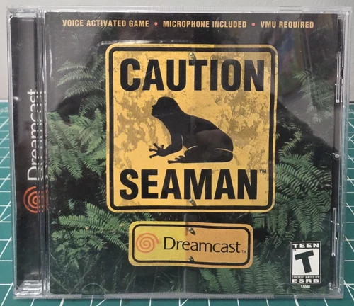 Seaman (Sega Dreamcast, 2000) - Tested/Working - CIB - No Mic/VMU - RARE!