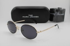 NEW THE MARC JACOBS 408/S J5GIR GOLD BLACK AUTHENTIC SUNGLASSES 51-18